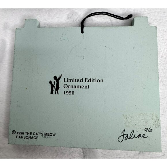 Cats Meow Village Limited Edition Ornaments - Christmas 1996 - complete set of 6 - Picture 10 of 10